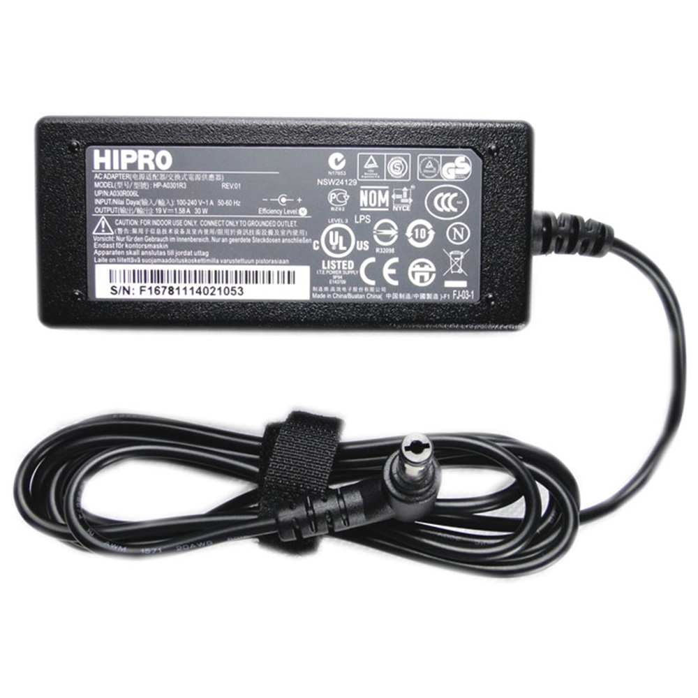 Alimentatore Dedicato Per Toshiba5,5x2,5mm 30W 19V 1,58A Vultech