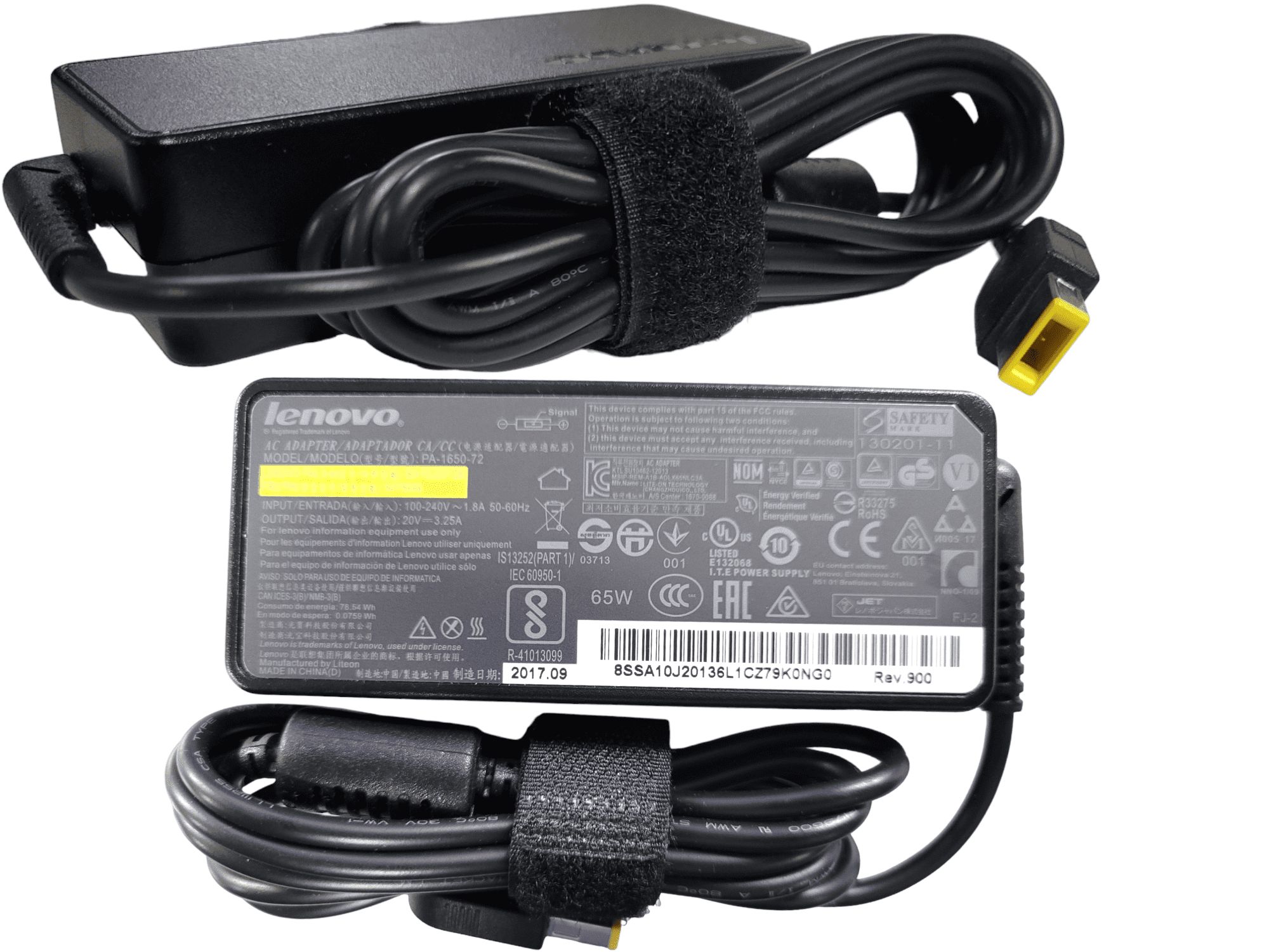 Lot De 5 Chargeurs Lenovo PA-1650-52LC 65W 19V 3.42A - Adaptateur Secteur Original