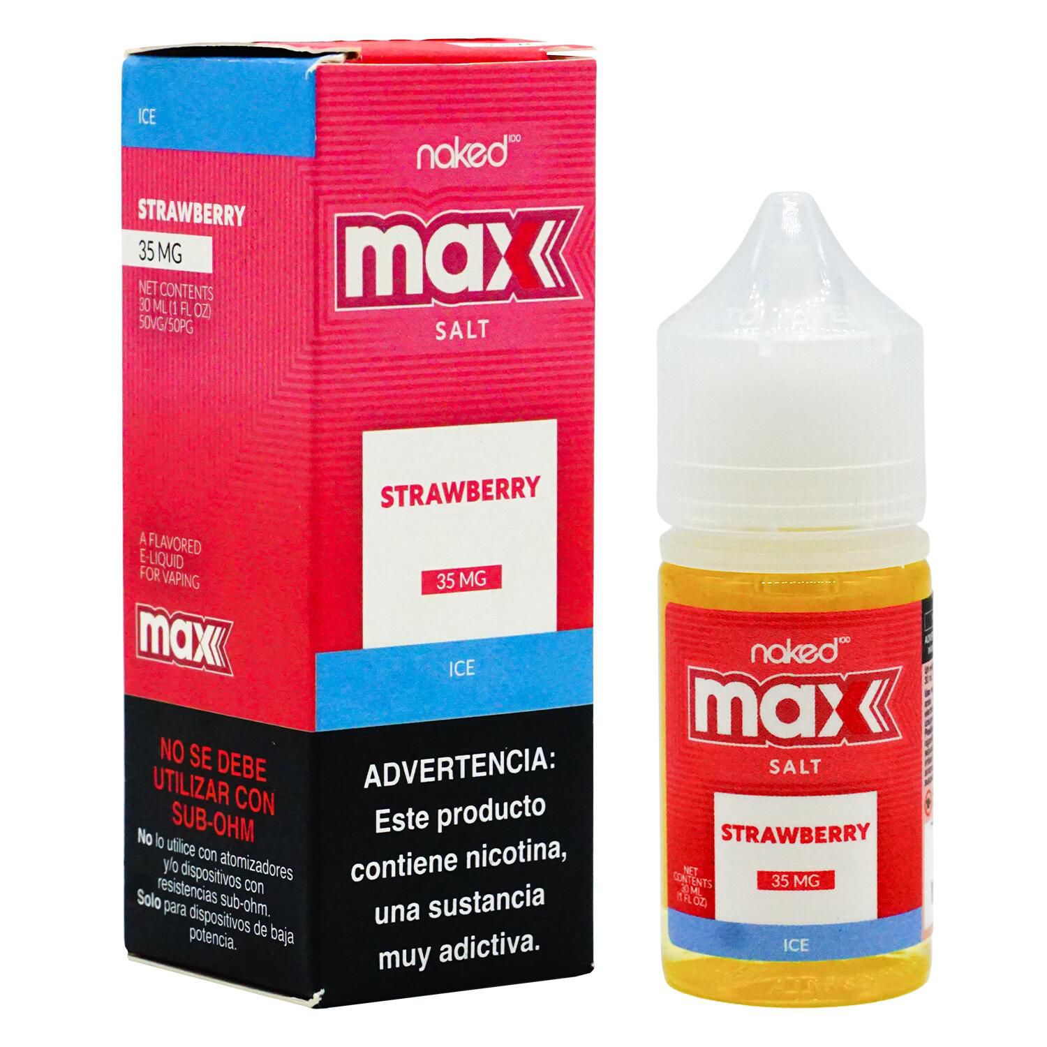 Naked MAX Strawberry Ice Ml Mg Vapor Club Brasil