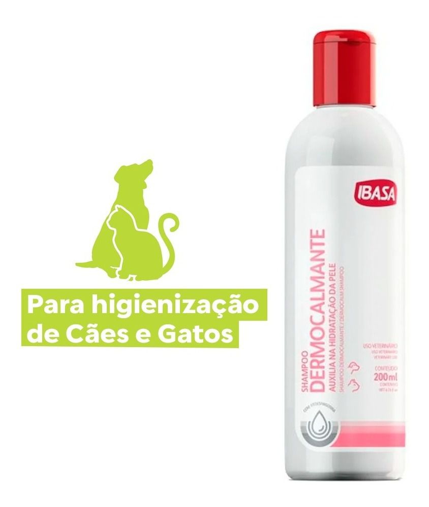 Shampoo Dermocalmante Ibasa Pet 200ml Viu Pet