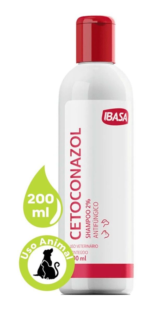Shampoo Antifúngico Ibasa Cetoconazol 200ml Viu Pet