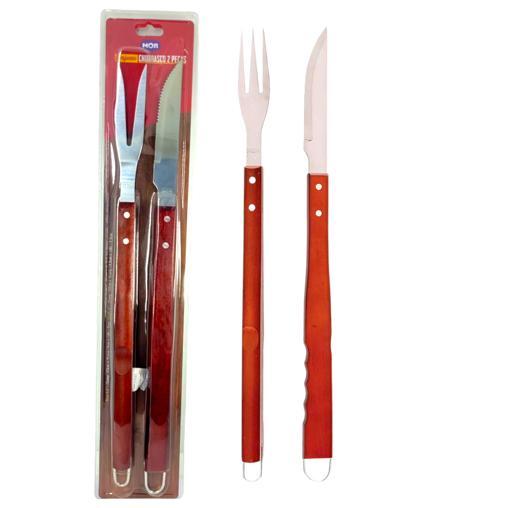 Garfo Trinchante Para Churrasco Inox Trinchar Carne Grande