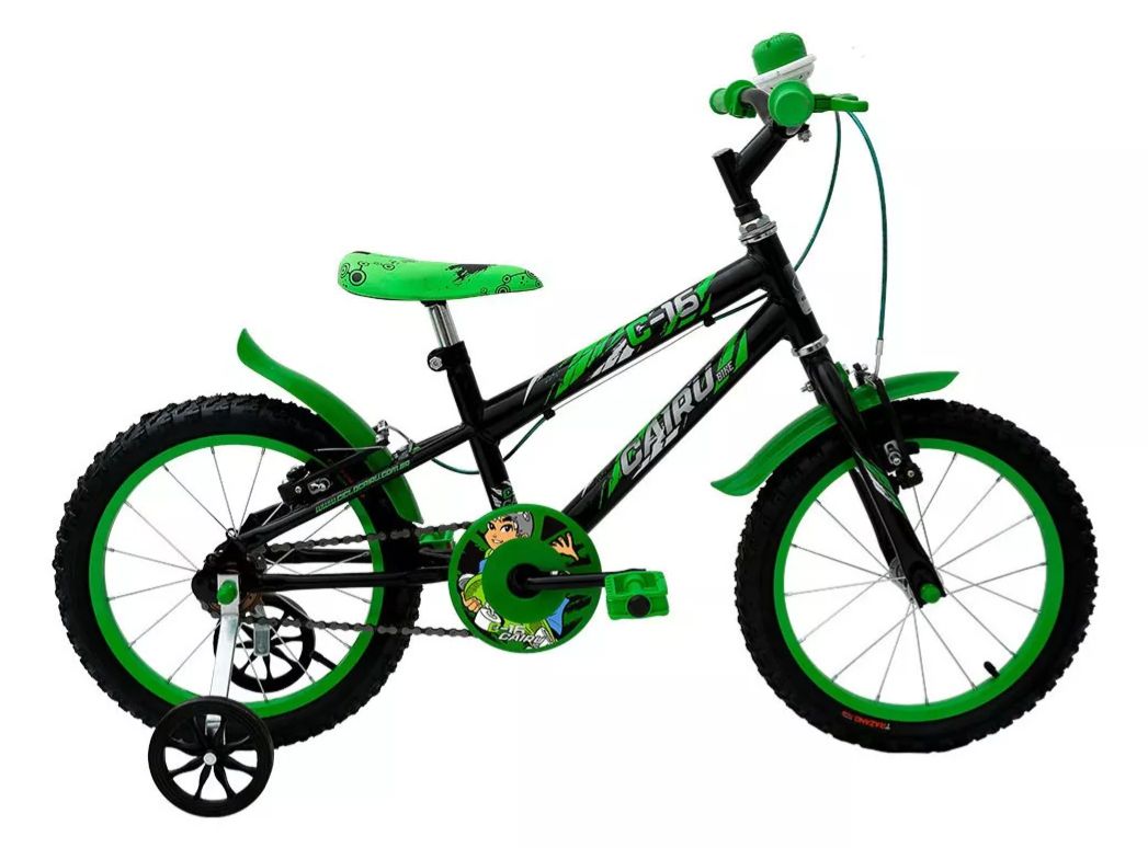 BICICLETA CAIRU C 16 MASC RODA ABS PTO VERDE Top Bike Udi