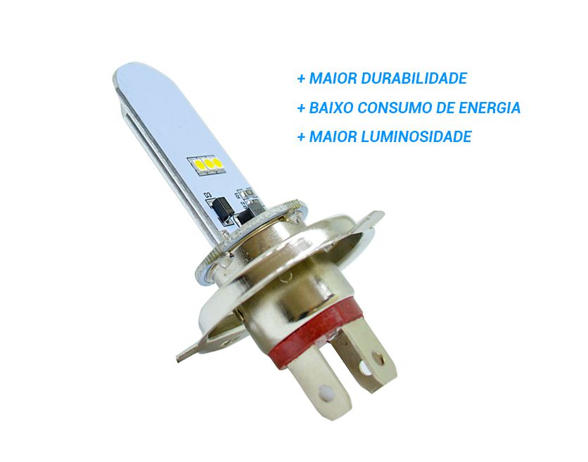 Lâmpada Led Super Branca H4 12V 5W/2,5W Stärke - Trevilub