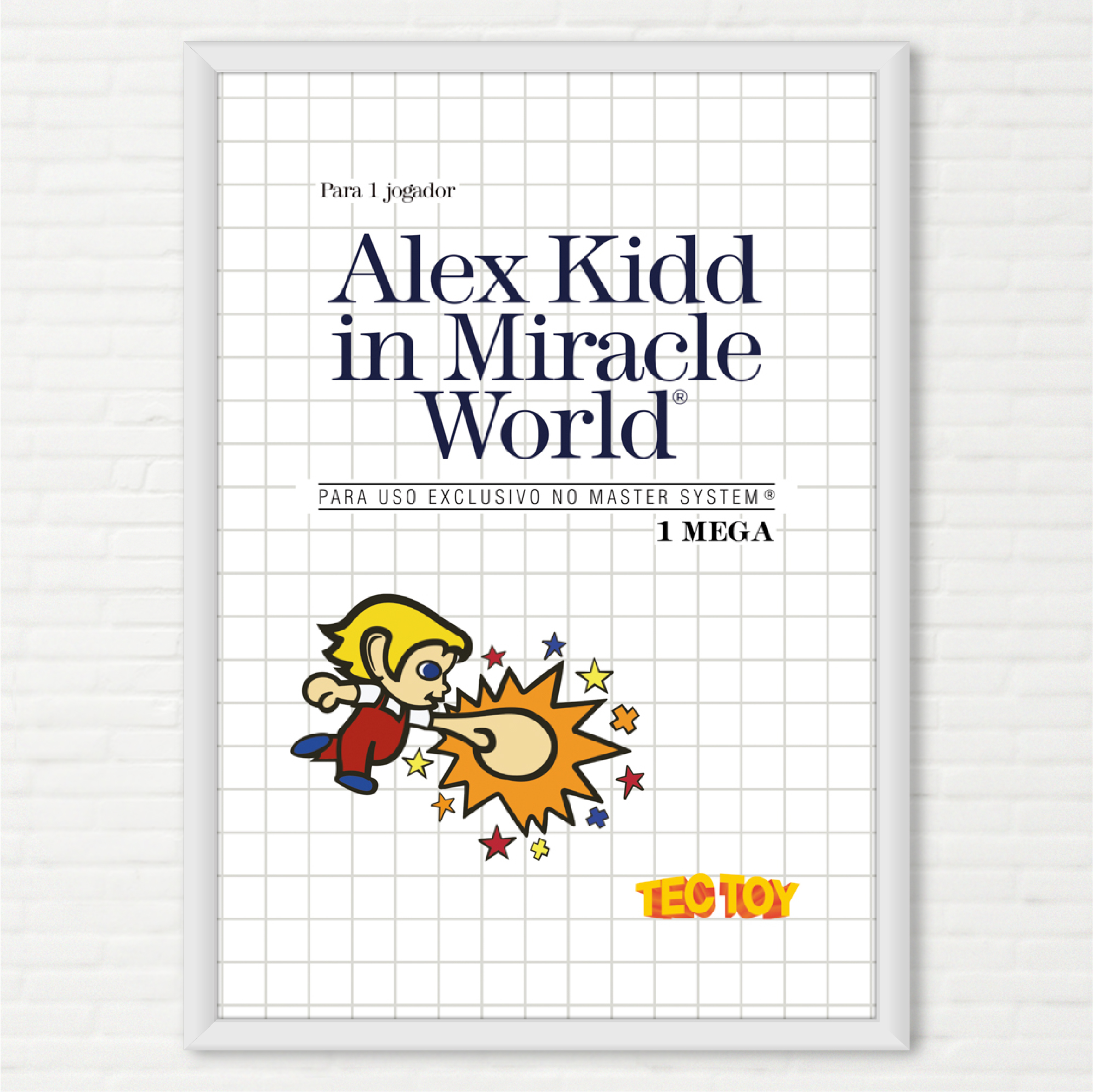 Poster Capa do Alex Kidd in Miracle World - Sega Master System