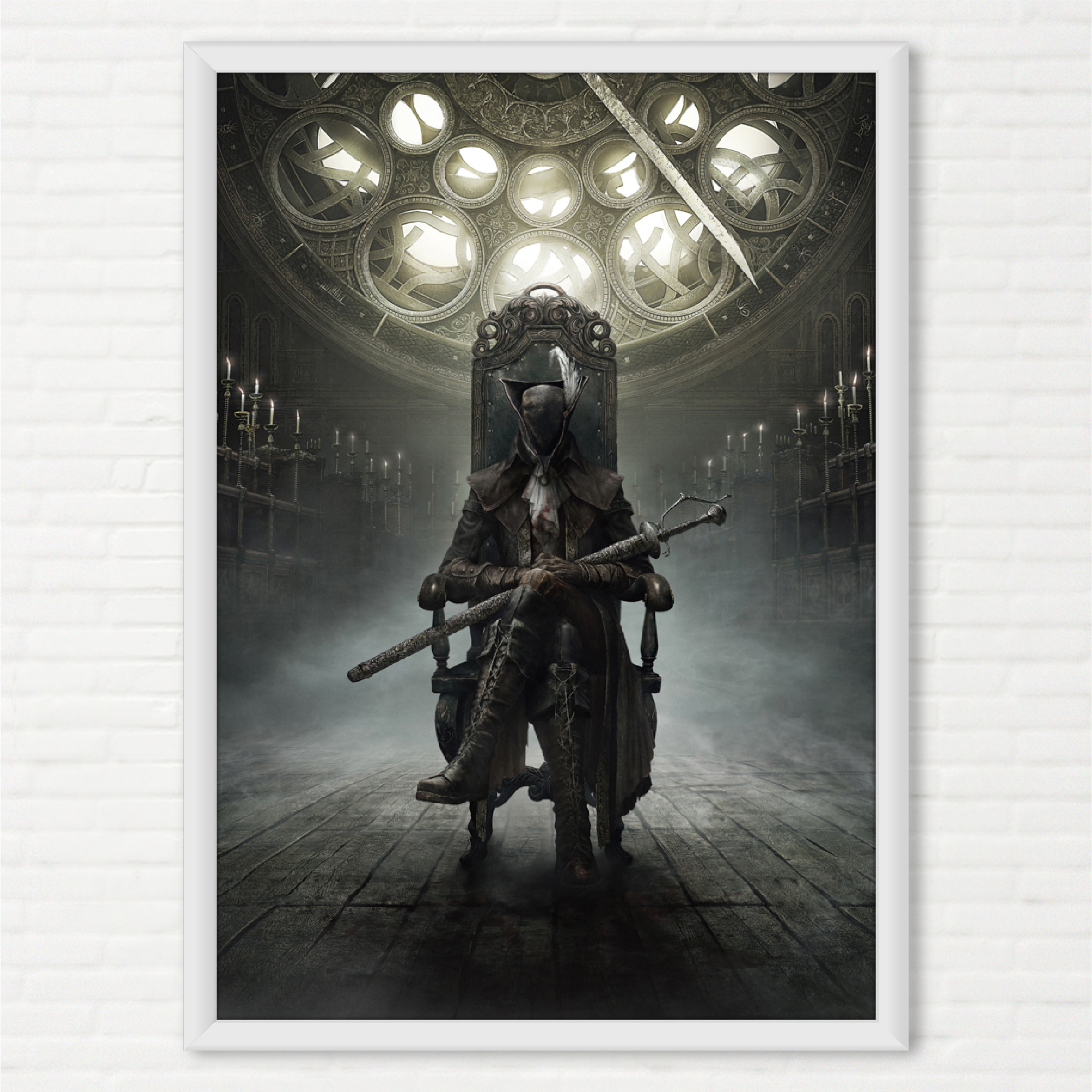 Quadro Bloodborne The Old Hunters - Pôster Sony Playstation 4