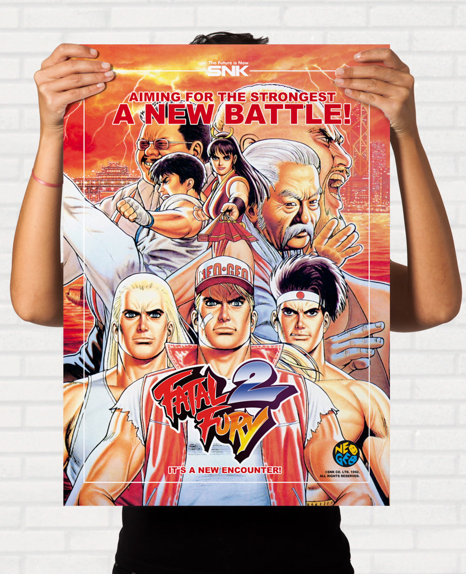 Poster Fatal Fury 2 - Pôster Arcade SNK - Final Frame Pôsteres