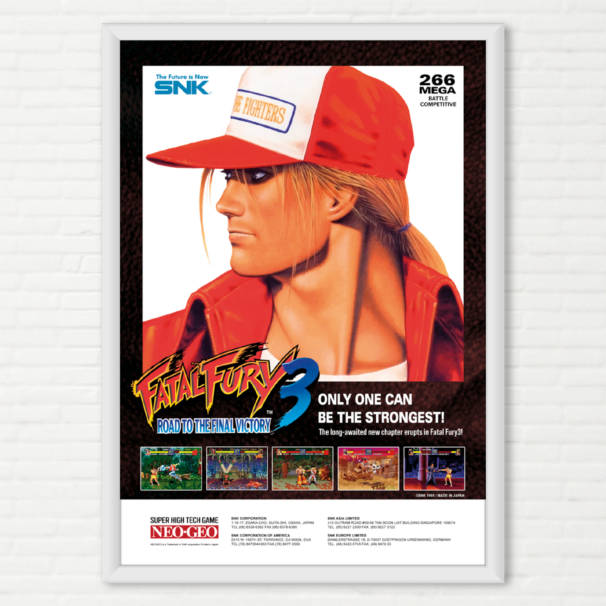 Poster Fatal Fury 3 - Pôster Arcade SNK - Final Frame Pôsteres