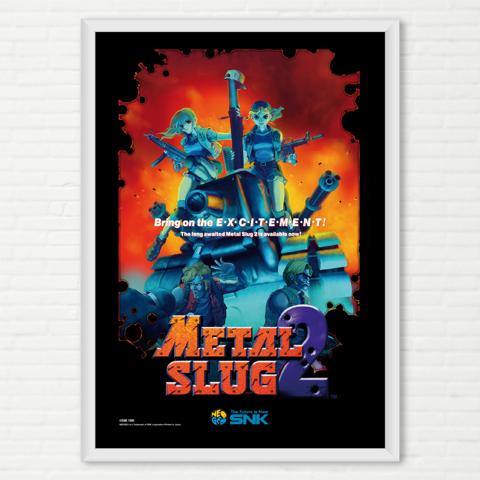 Poster Metal Slug 2 - Pôster Arcade SNK - Final Frame Pôsteres