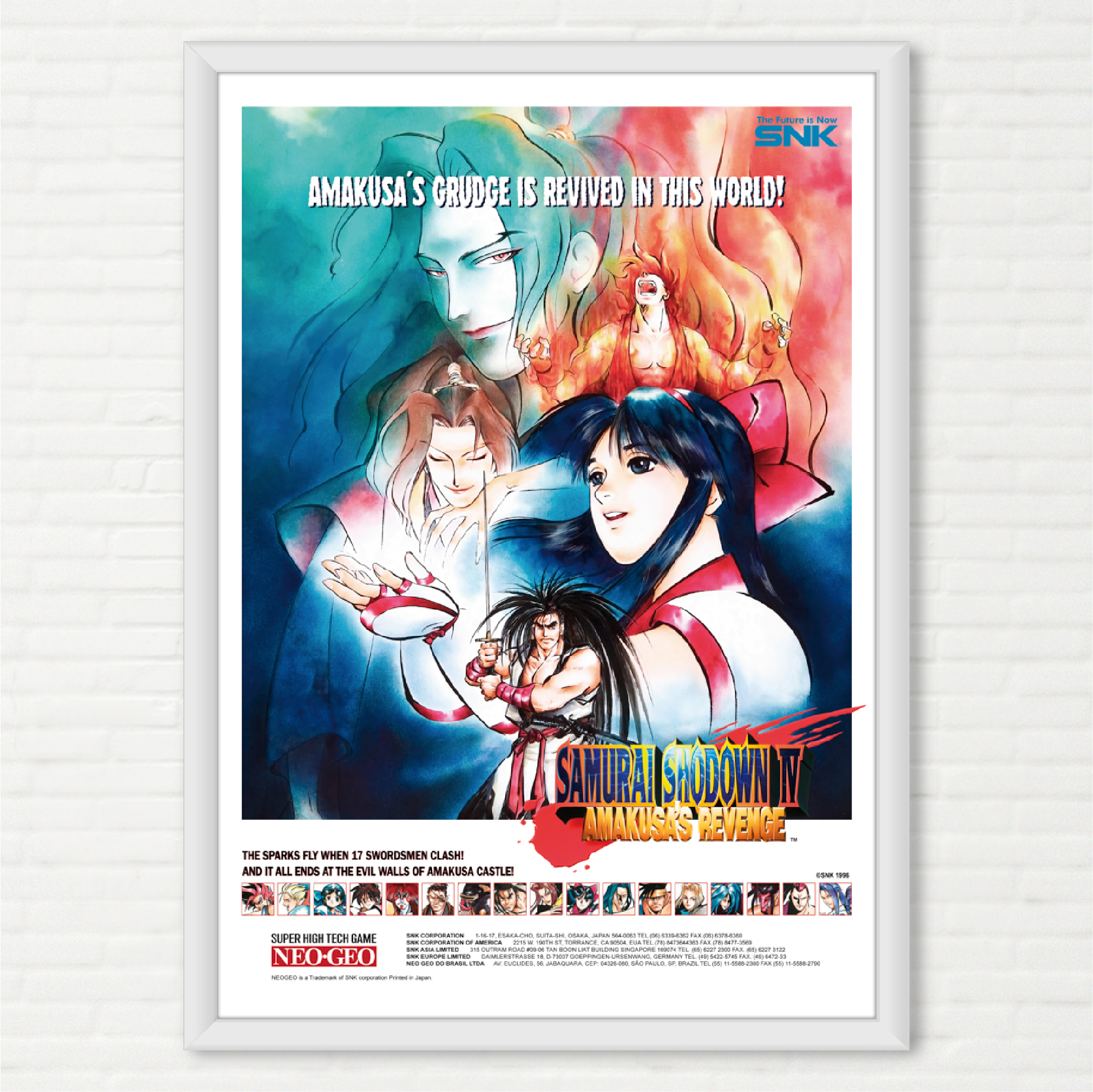 Poster Samurai Shodown 4 - Pôster Arcade SNK - Final Frame