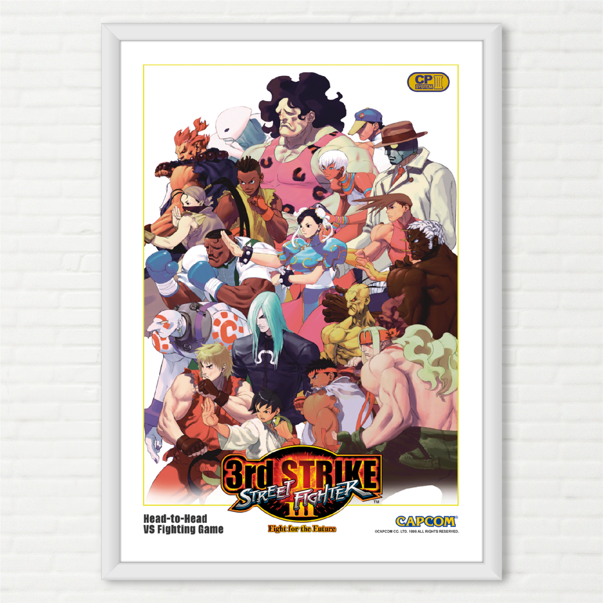 Quadro Street Fighter 3 Third Strike - Pôster Arcade Capcom
