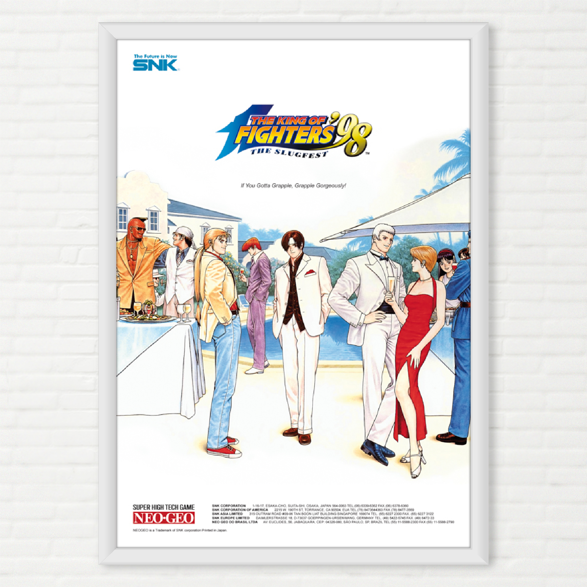 ザ・キング・オブ・ファイターズ98 ポスター KOF98 ネオジオ SNK Quadro The King of Fighters 98 - Pôster Arcade SNK - Final Frame