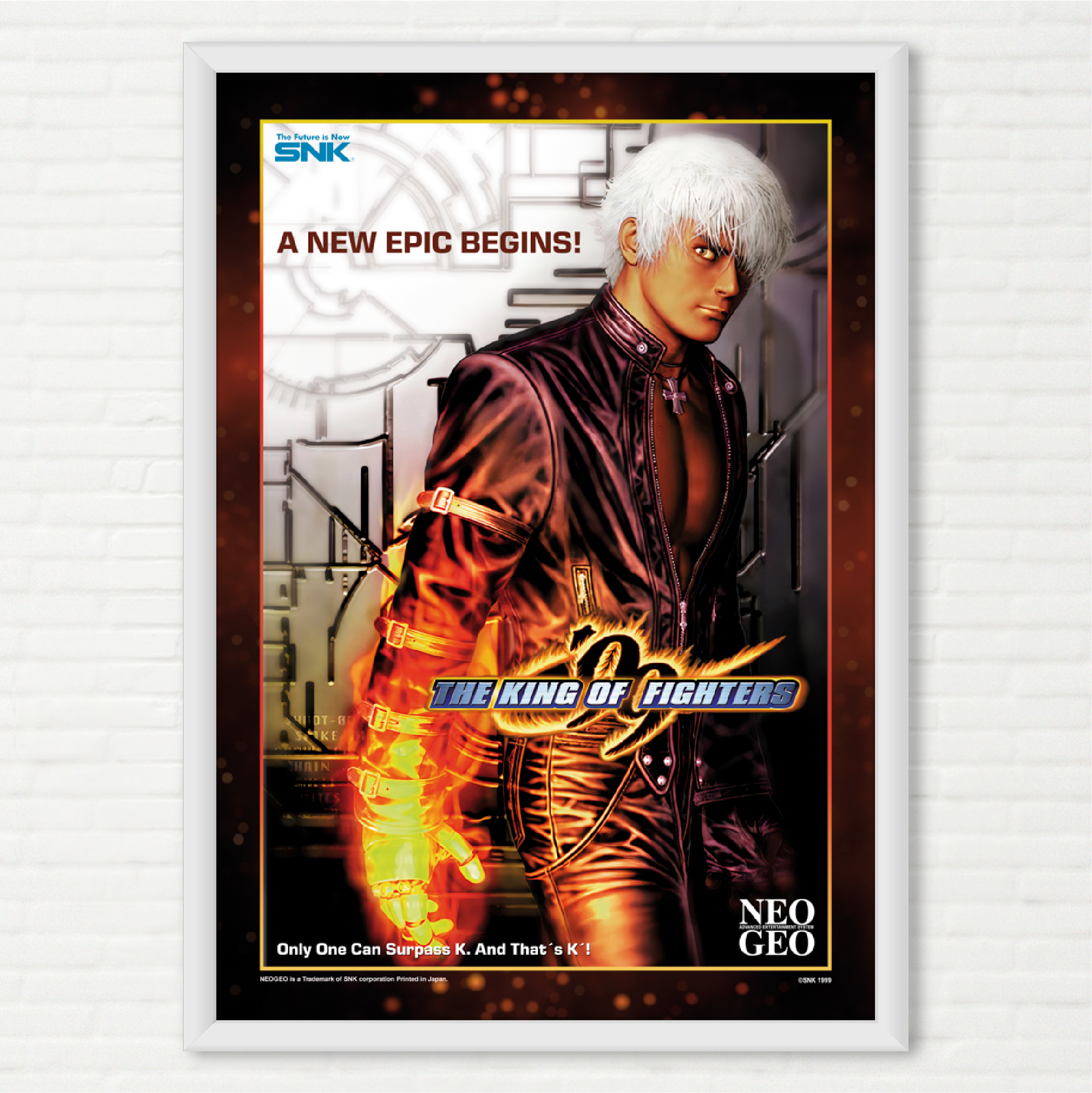 Quadro The King of Fighters 99 - Pôster Arcade SNK - Final Frame