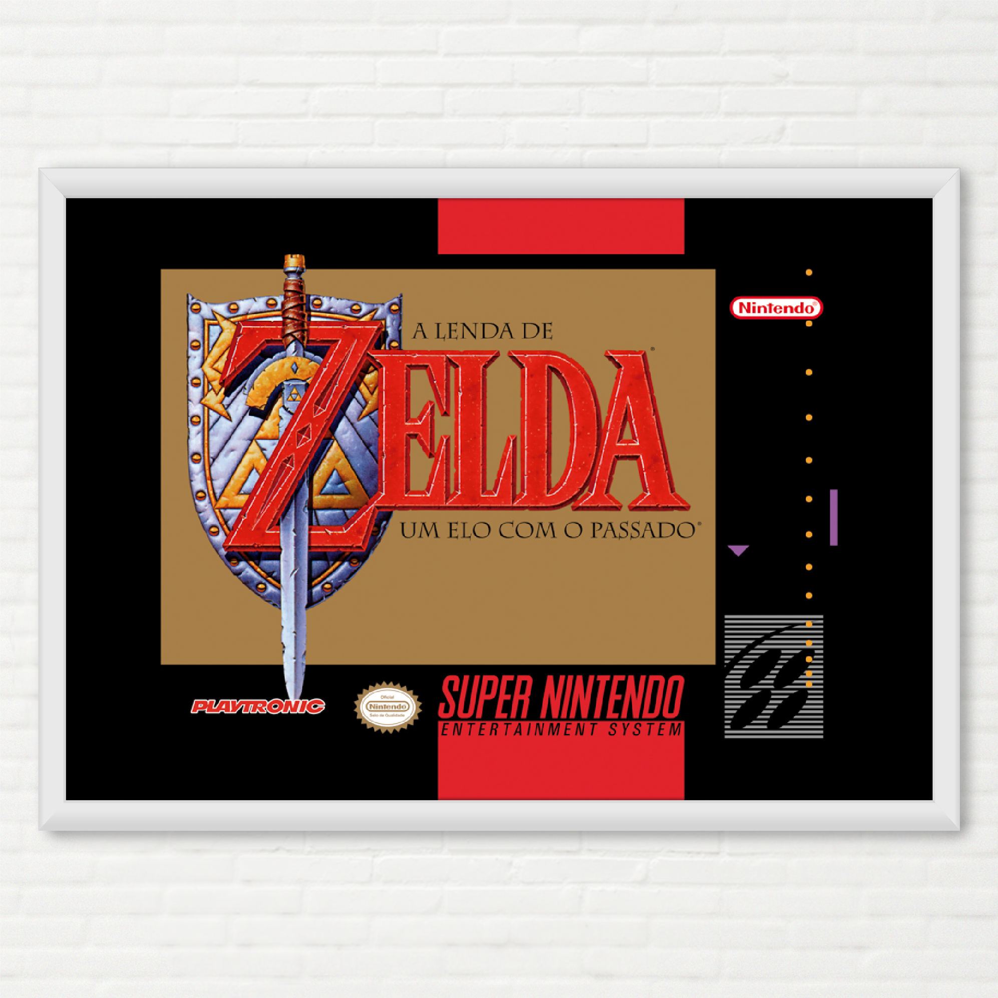 Poster Capa do The Legend of Zelda A Link To The Past - Super