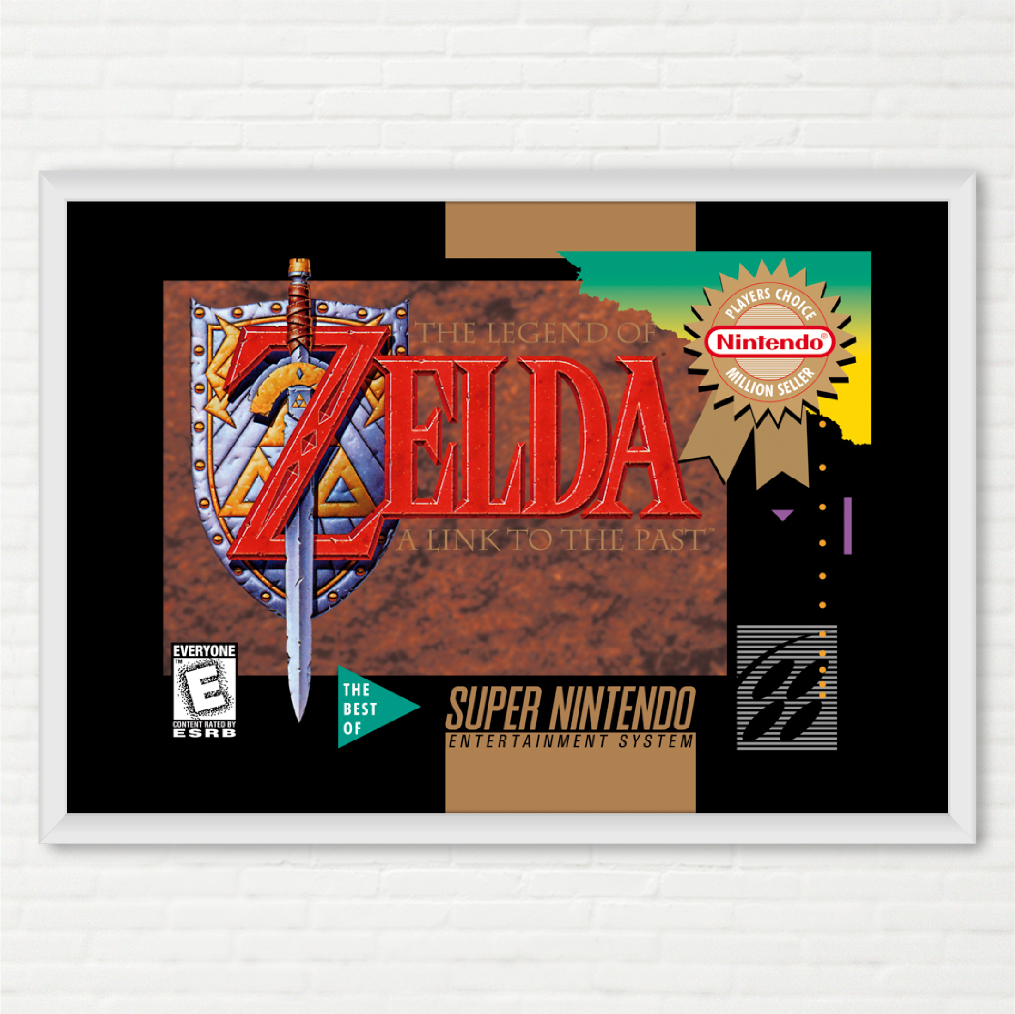Poster Capa do The Legend of Zelda A Link To The Past Players