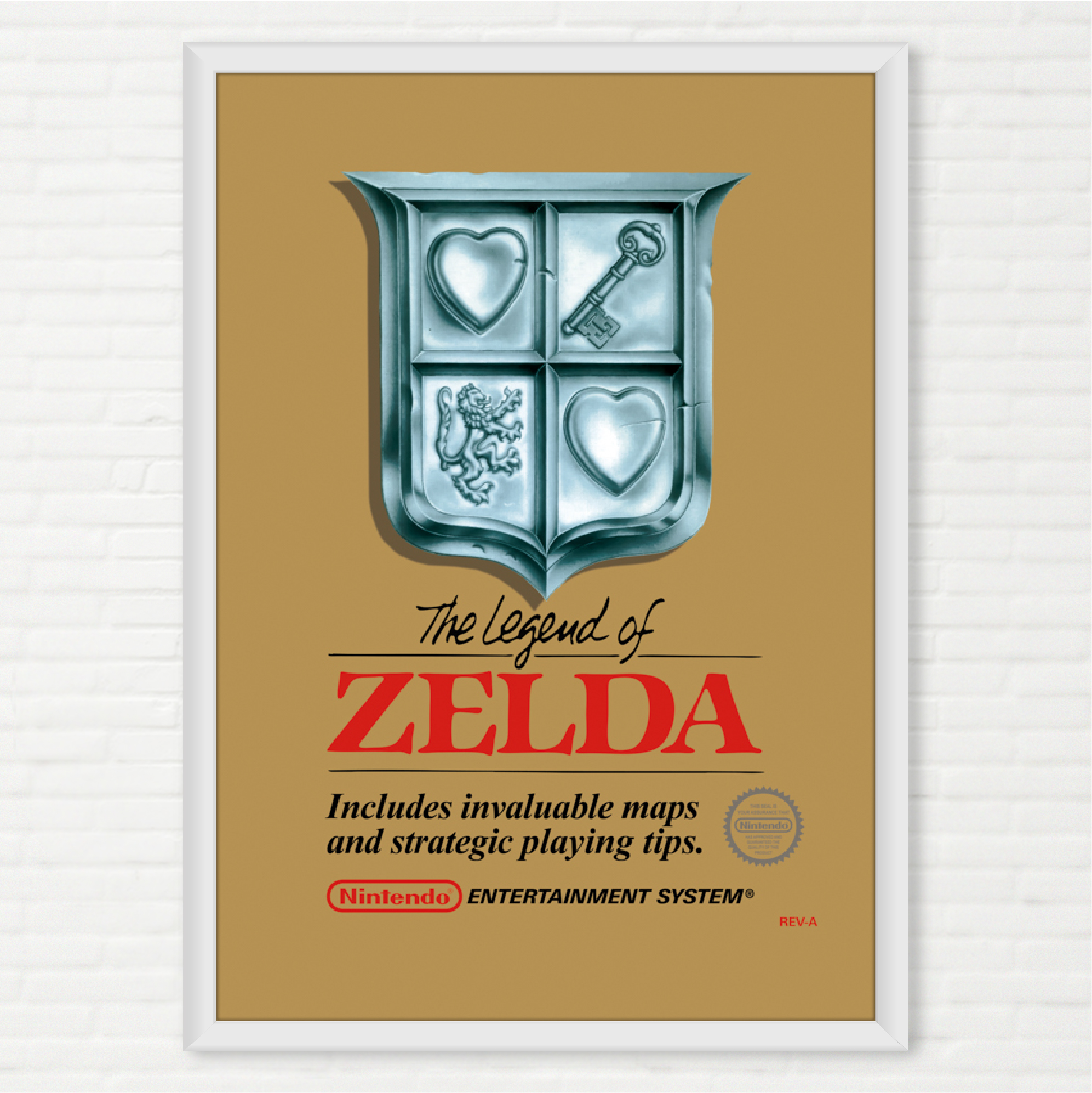 Poster Capa do The Legend of Zelda - NES Americano - Final Frame