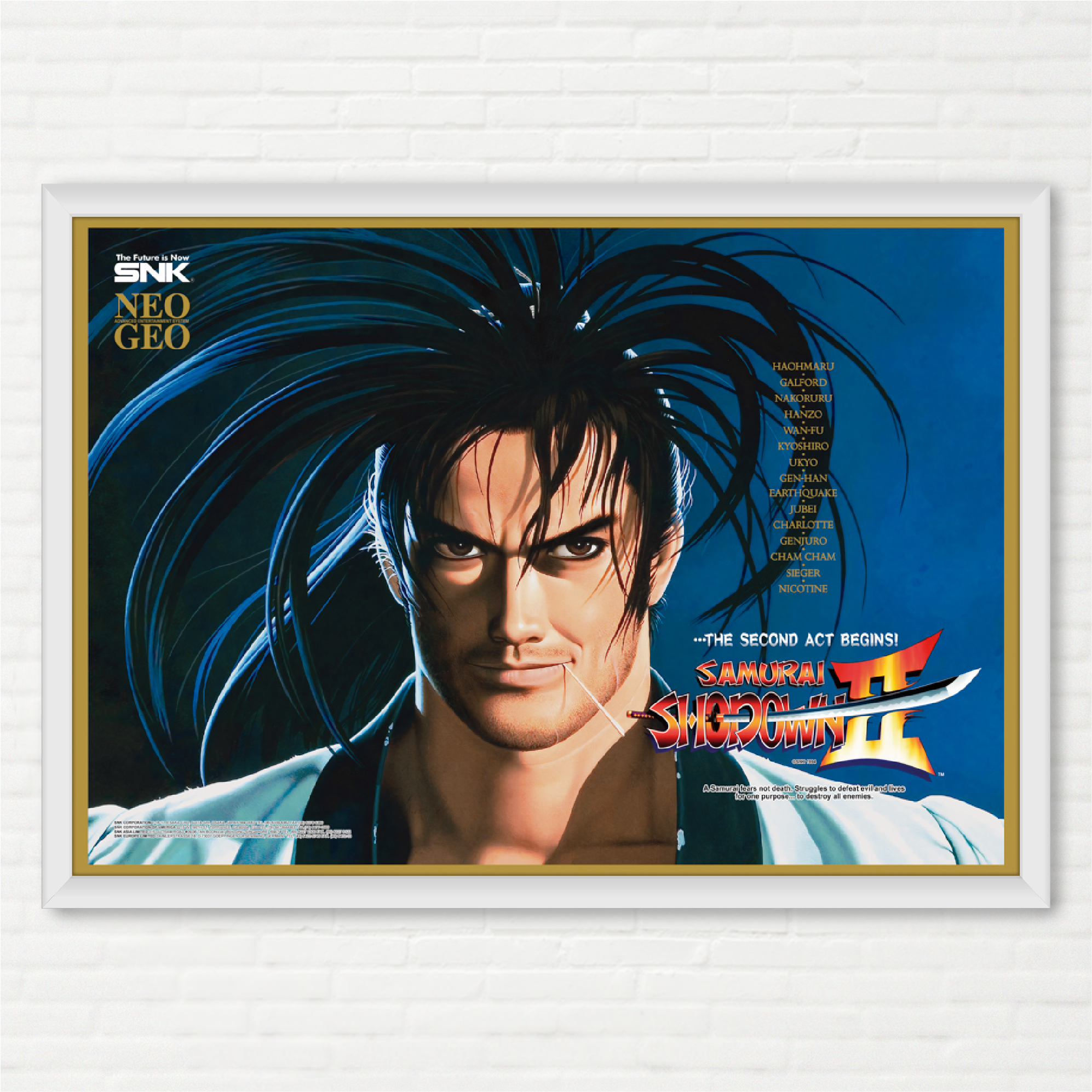 Poster Samurai Shodown 2 Hoahmaru - Pôster Arcade SNK - Final
