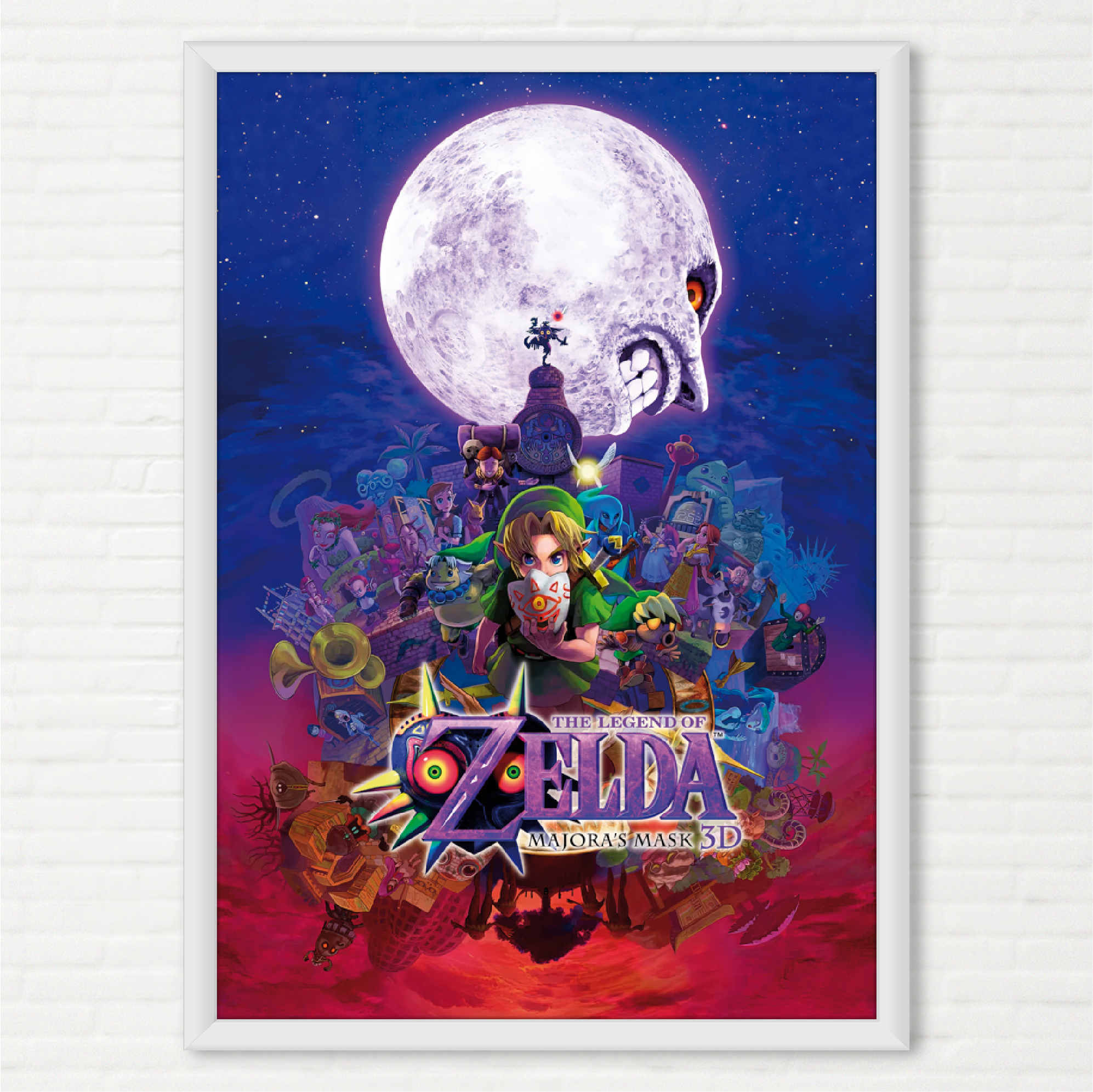 Quadro The Legend of Zelda Majora´s Mask 3D - Pôster Nintendo 3DS
