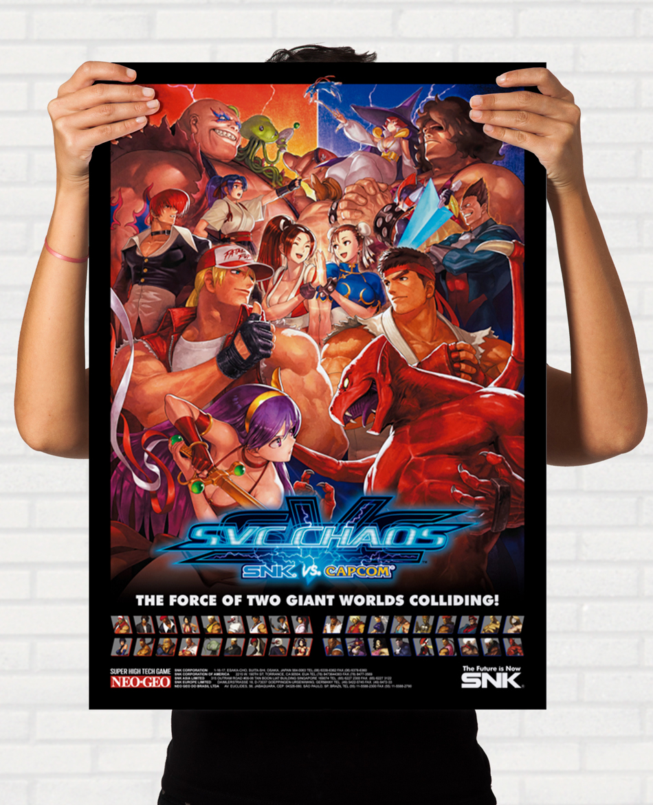 Poster SVC Chaos - SNK vs Capcom Remaster MVS Americano - Final