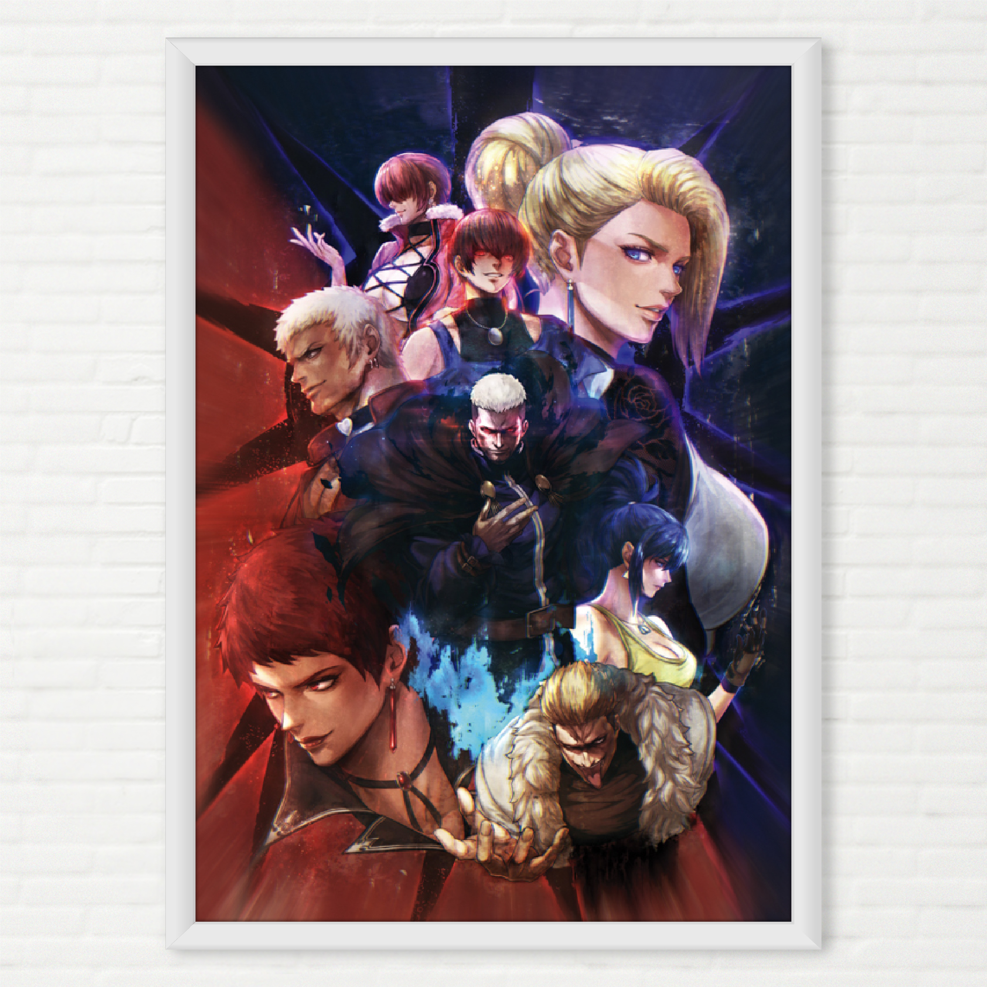 Poster The King of Fighters XV Hakkesshus Arte- Pôster SNK - Final