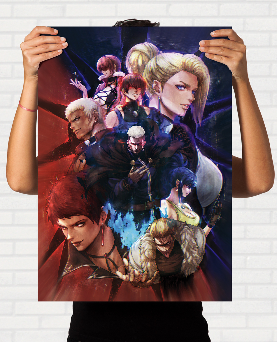 Poster The King of Fighters XV Hakkesshus Arte- Pôster SNK - Final
