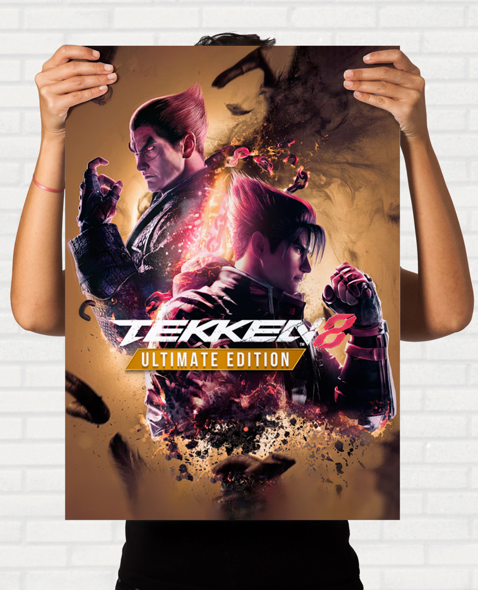 Poster Tekken 8 Ultimate Edition - Pôster Arcade Namco - Final
