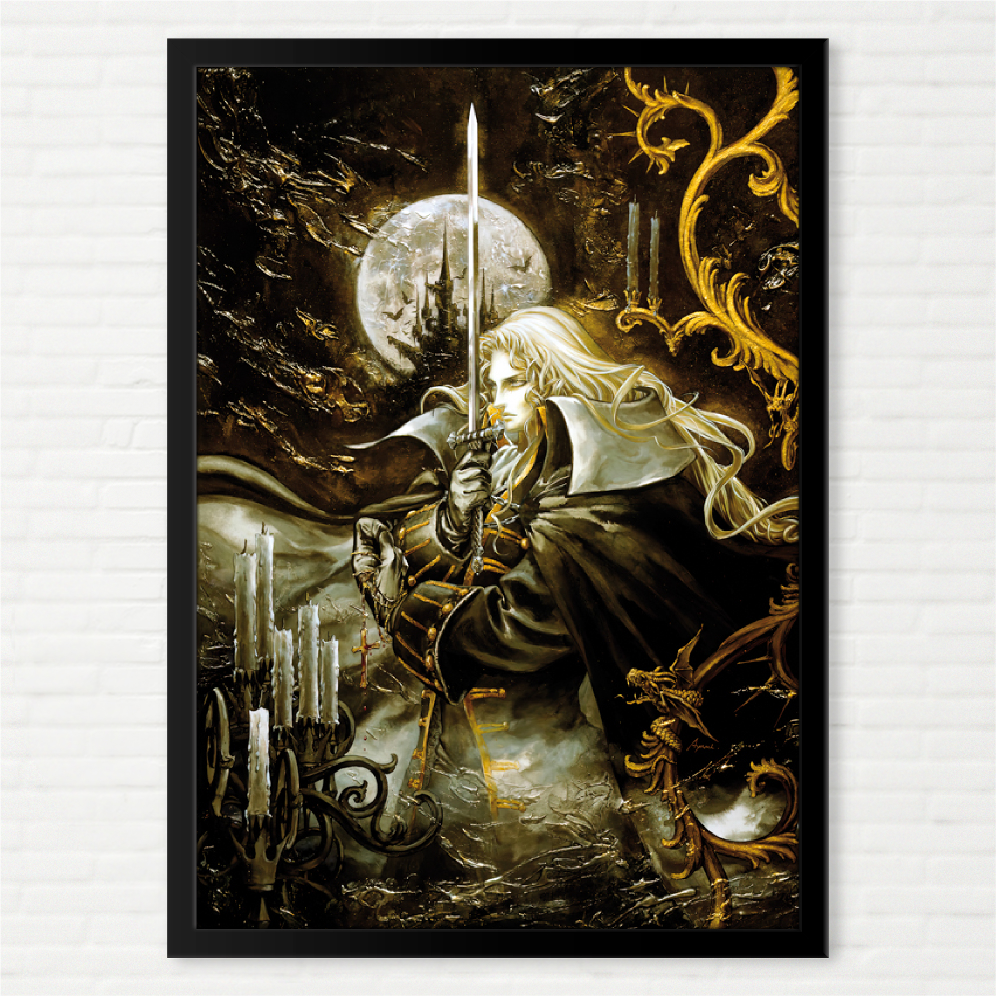 Quadro Castlevania Symphony of the Night - Arte de Ayami Kojima