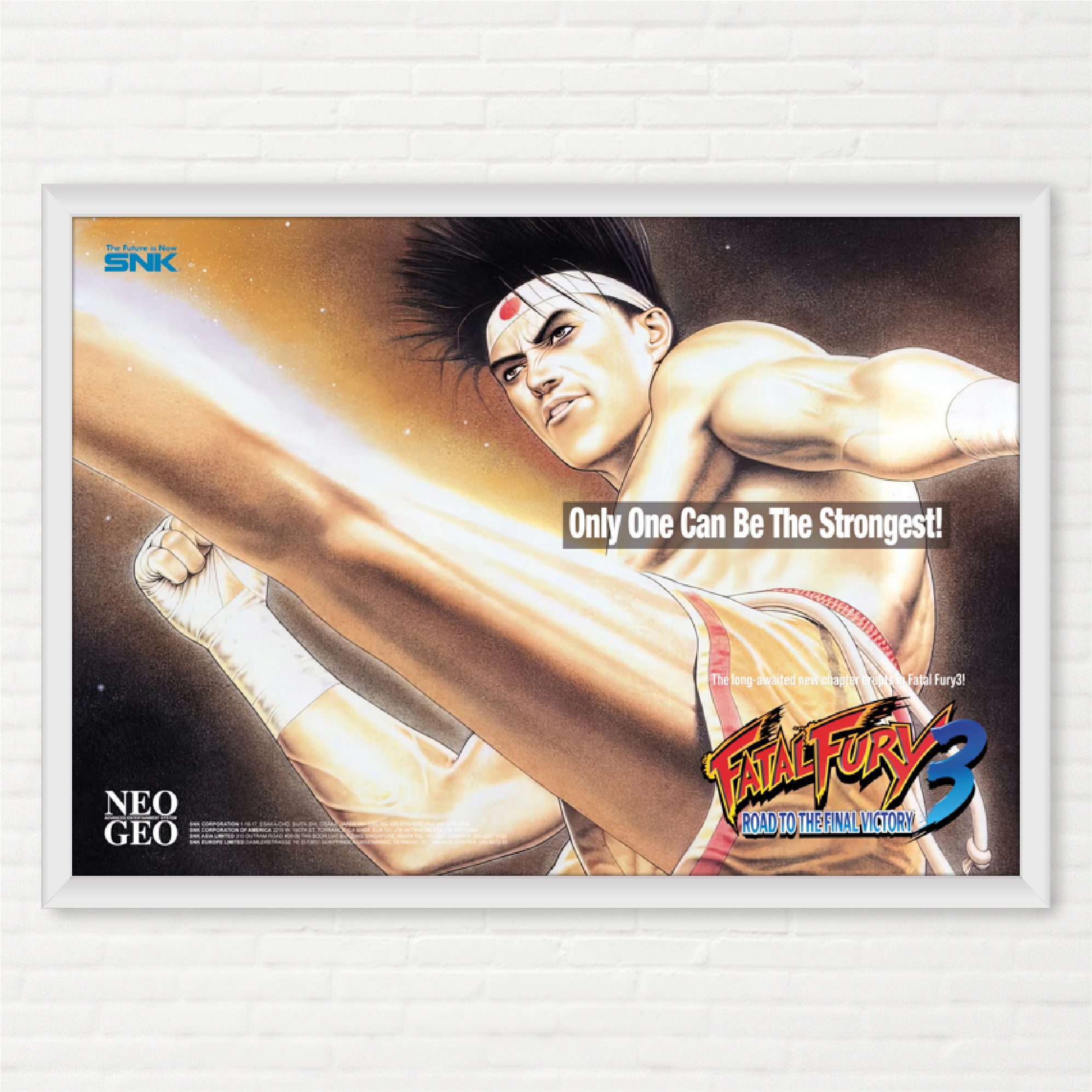 【ポスター】FINAL 「OPEN」 Quadro Fatal Fury 3 Road To The Final Victory Joe Higashi Pôster