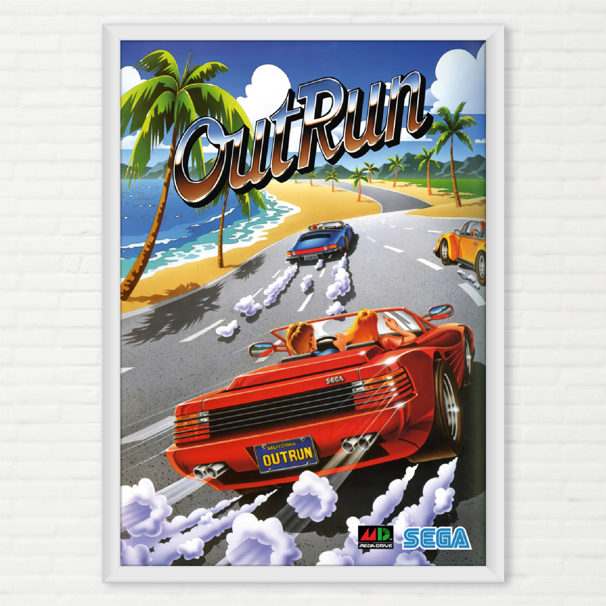 Poster Capa Out Run Pôster - Sega Mega Drive - Final Frame