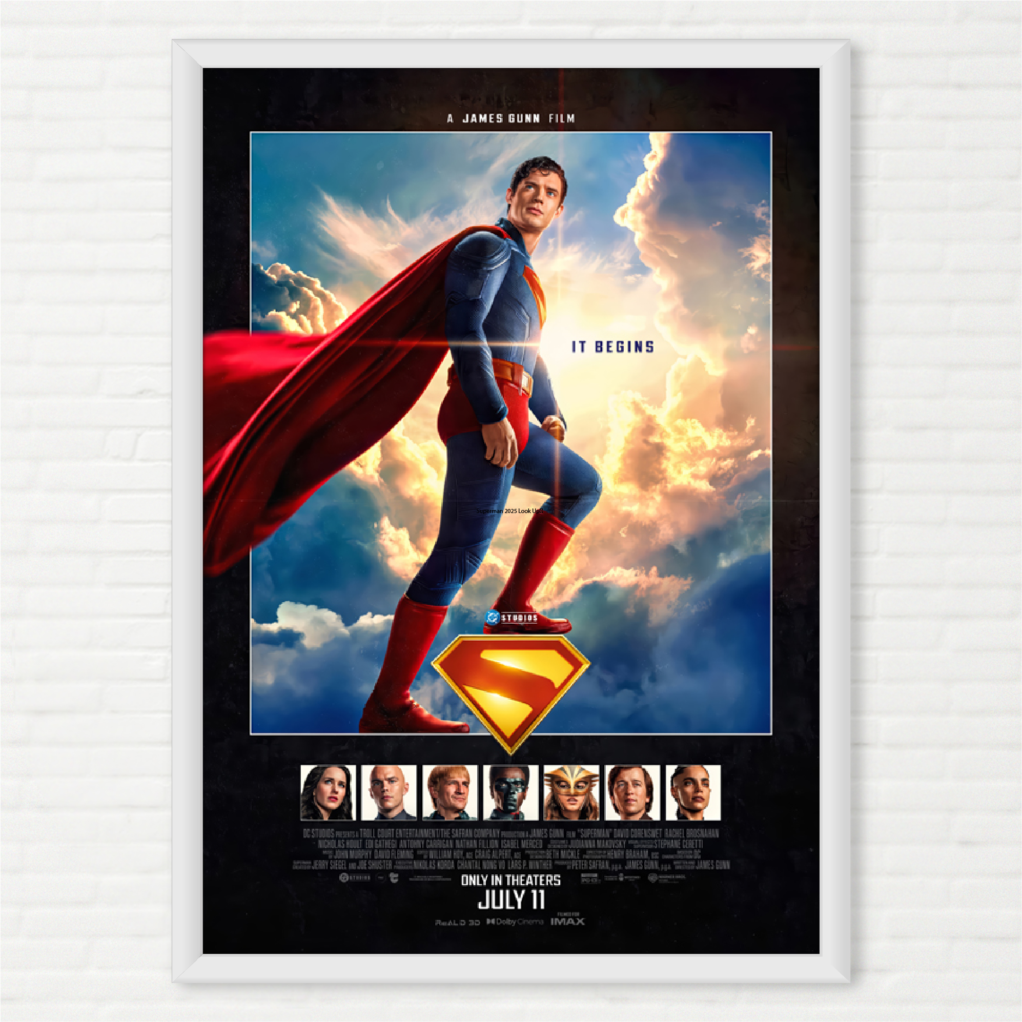 Quadro Superman 2025 It Begins Pôster Filme - Final Frame Pôsteres