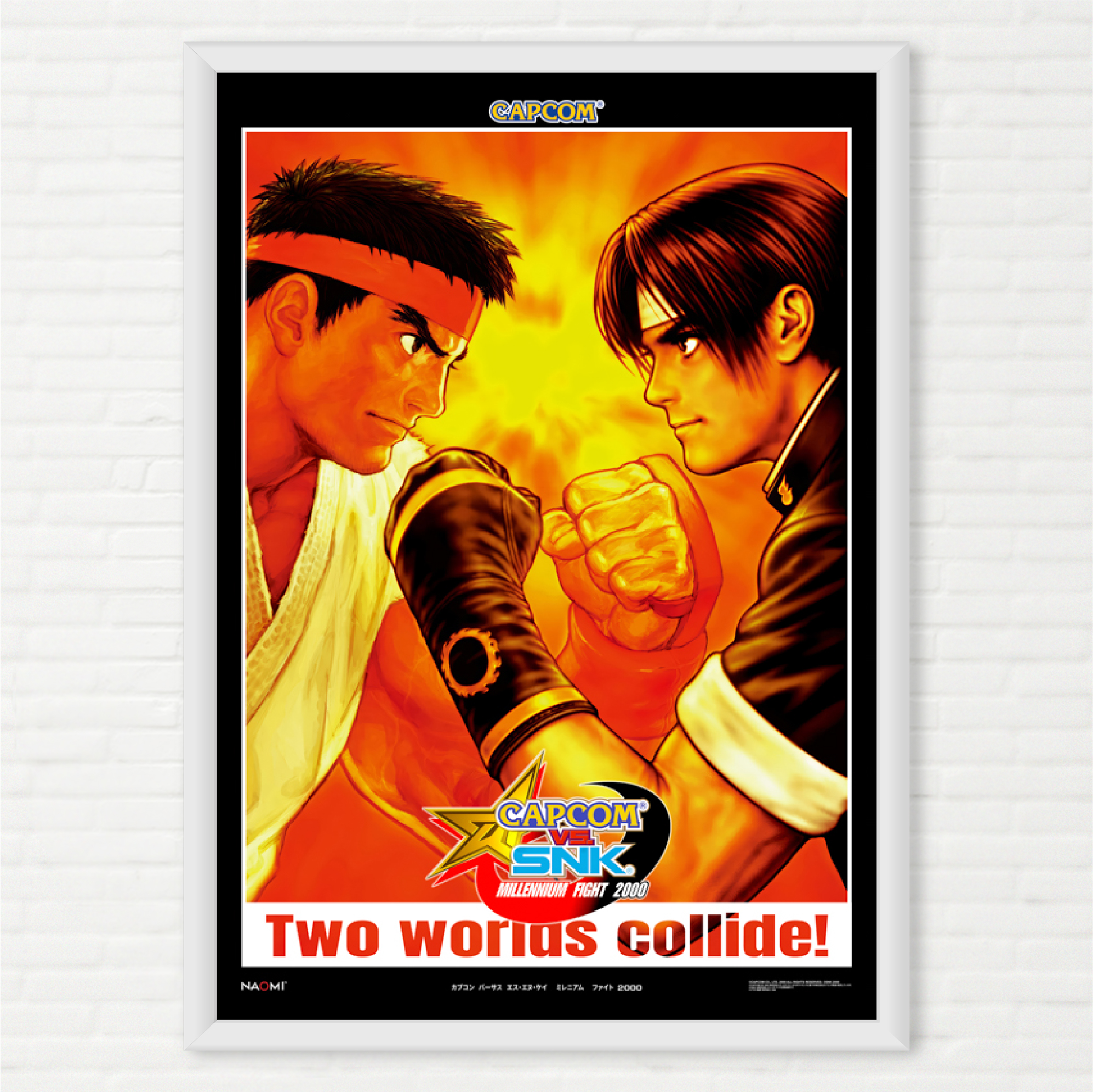 CAPCOMvsSNK ポスター Poster Capcom vs SNK Arcade Pôster - Ryu e Kyo - Final Frame
