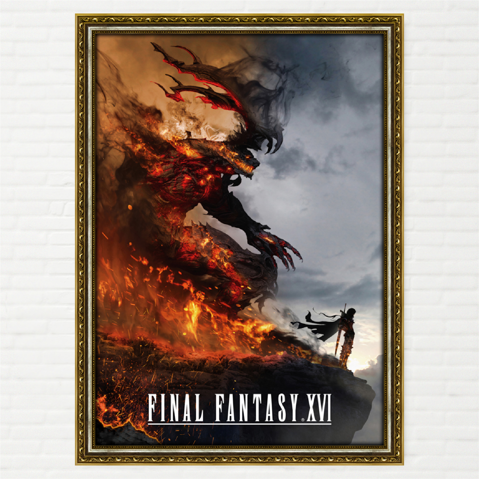 Quadro Final Fantasy XVI Arte Pôster - Final Frame Quadros Decorativos