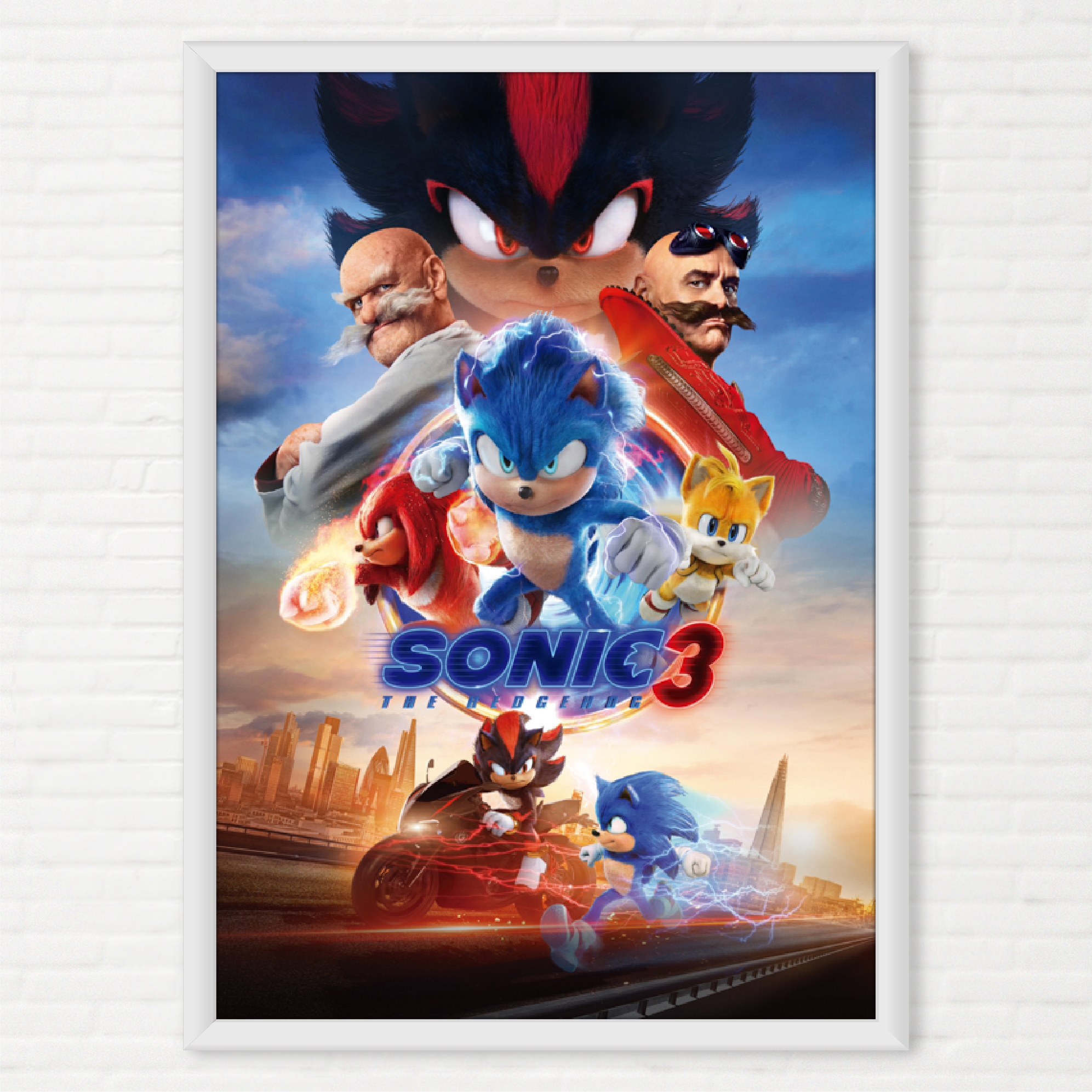 Poster Sonic The Hedgehog 3 - O Filme - Final Frame Pôsteres Decorativos