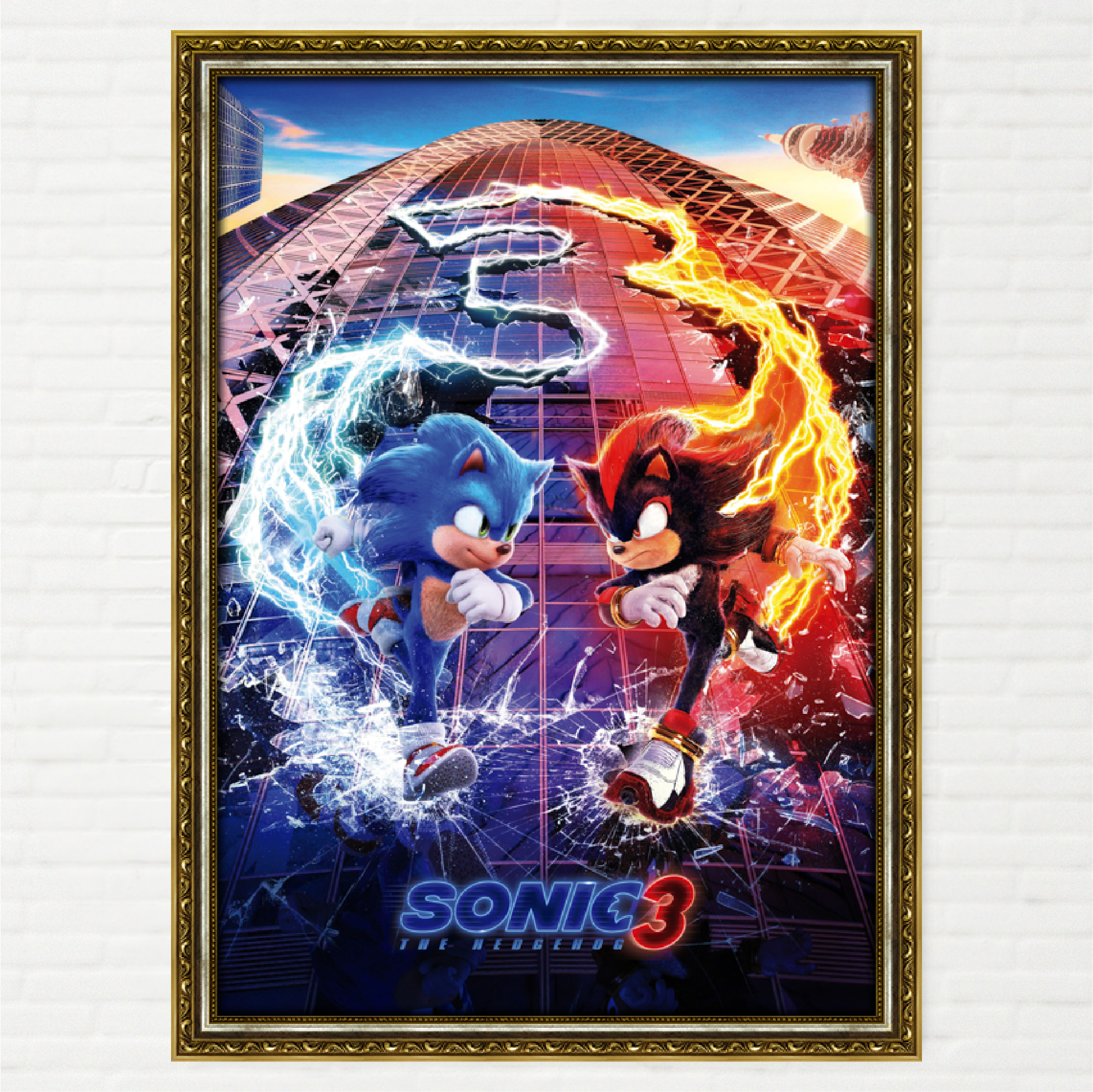 Poster Sonic The Hedgehog 3 - O Filme - Final Frame Pôsteres Decorativos