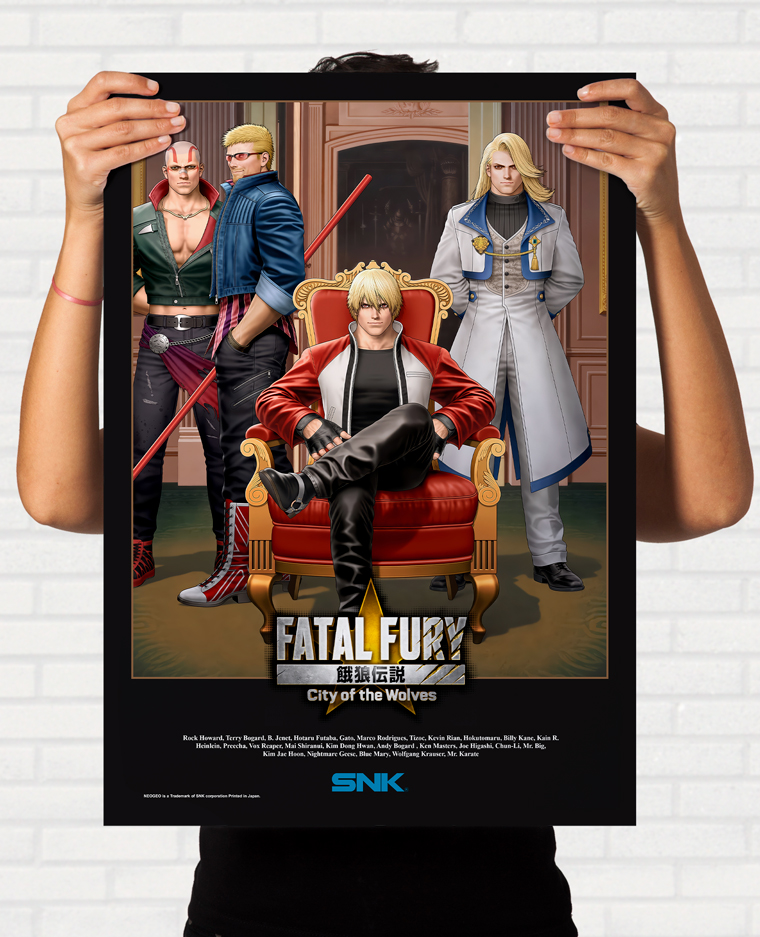 Poster Fatal Fury City of the Wolves Rock Howard Shinkiro Pôster