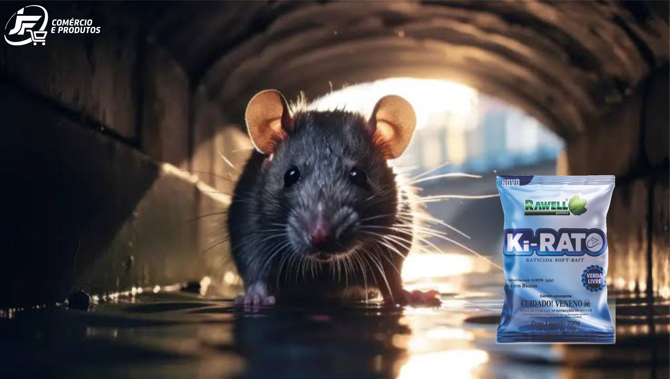 Ki-Rato Soft Bait 200g - Rawell Química - JF Comércio e Produtos