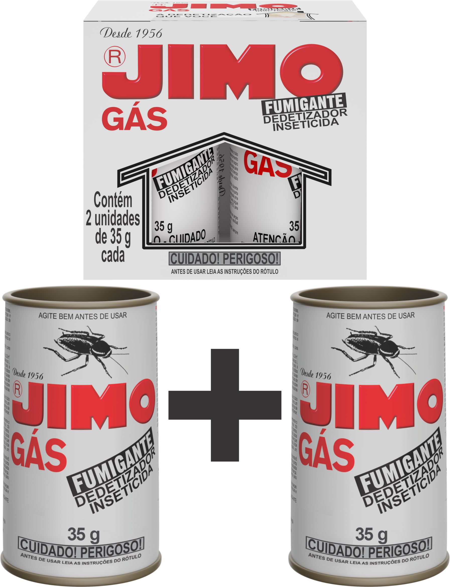 Fumiページ Gás Fumigante Estojo 2x35g - JIMO - JF Comércio e Produtos