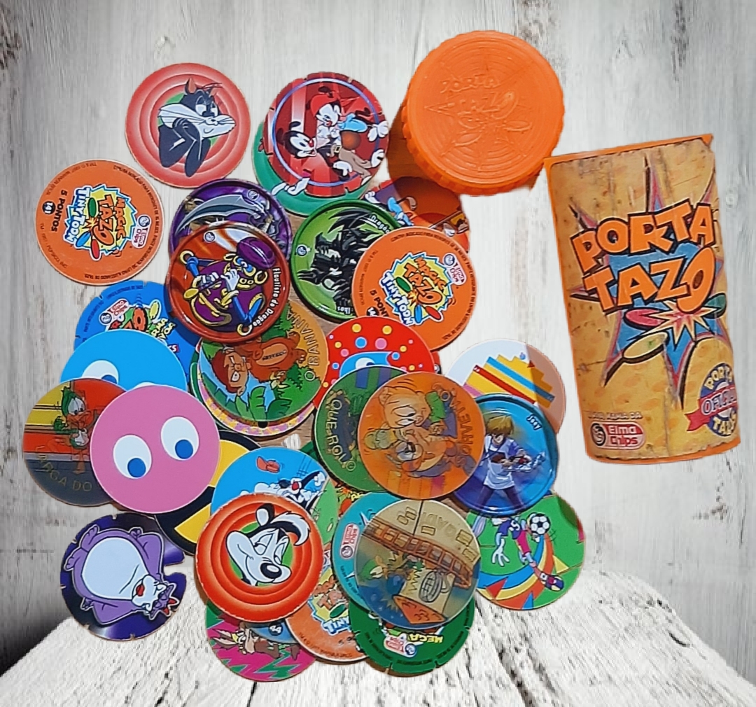 Porta Tazo Antigo Elma Chips tazos lote tazos cole o tazos