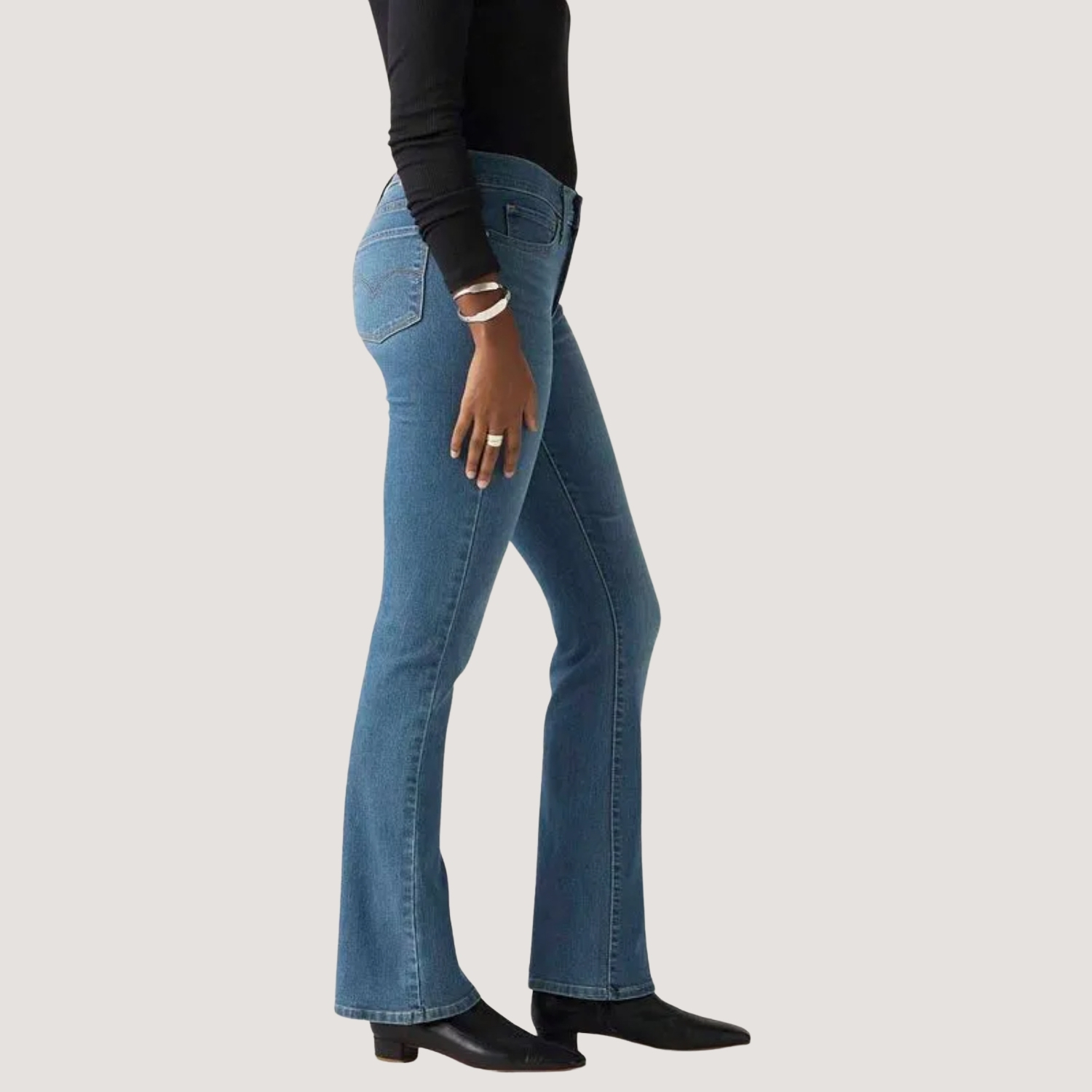 CALÇA LEVIS 315 JEANS MEDIO COM ELASTANO FEMININA - Loja H21