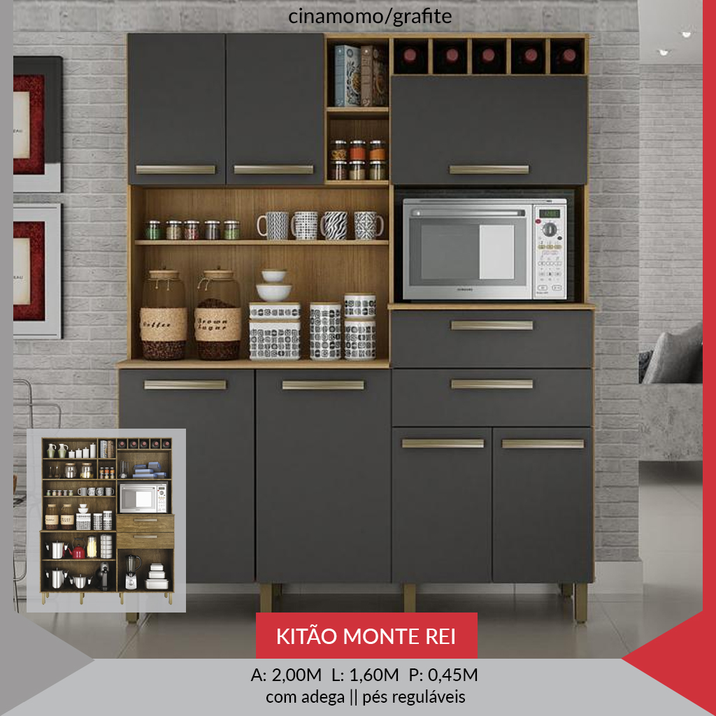 Jamad Monte Rey KITAO ARMARIO MONTE REY - Renovar Eletromoveis