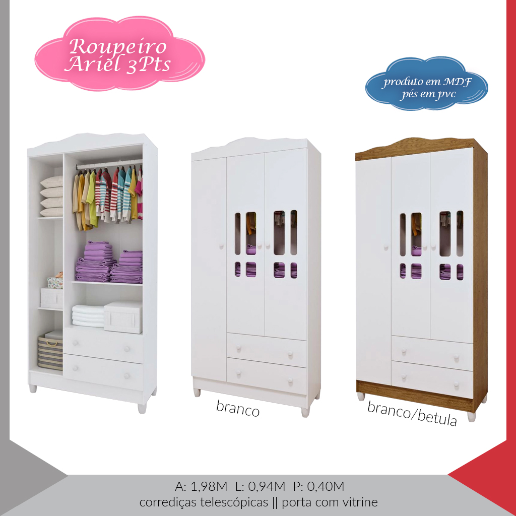 ROUPEIRO ARIEL 3 PORTAS — imagem 5