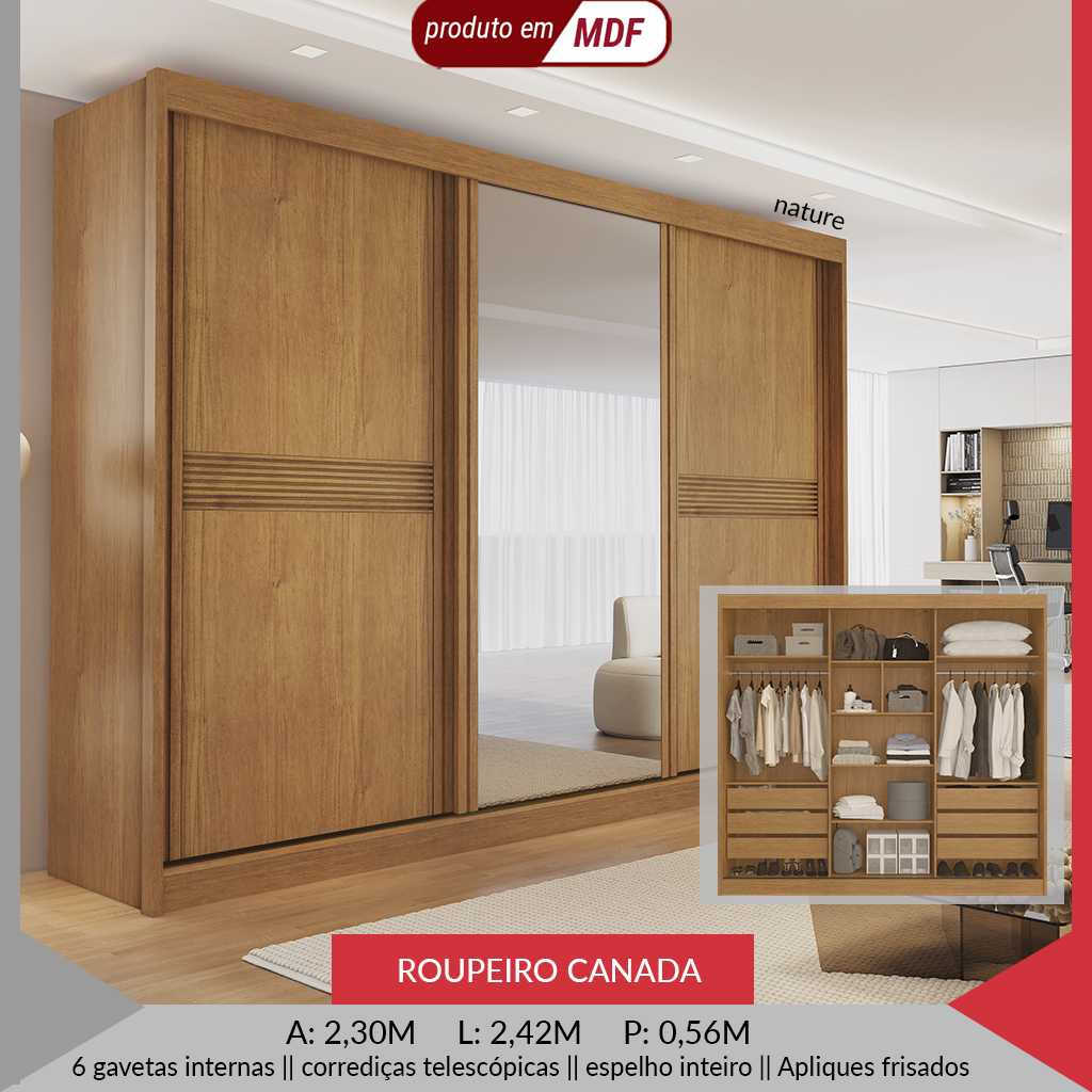 ROUPEIRO CANADA C/ESPELHO — imagem 5