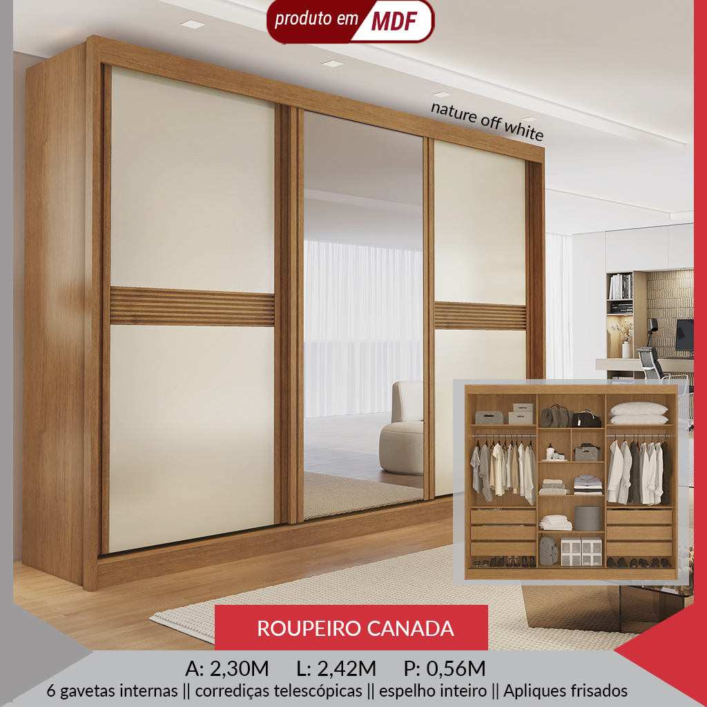 ROUPEIRO CANADA C/ESPELHO — imagem 6