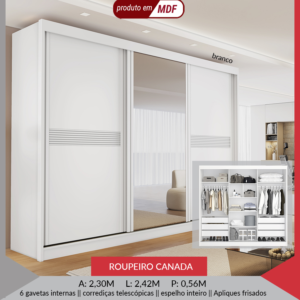 ROUPEIRO CANADA C/ESPELHO — imagem 7