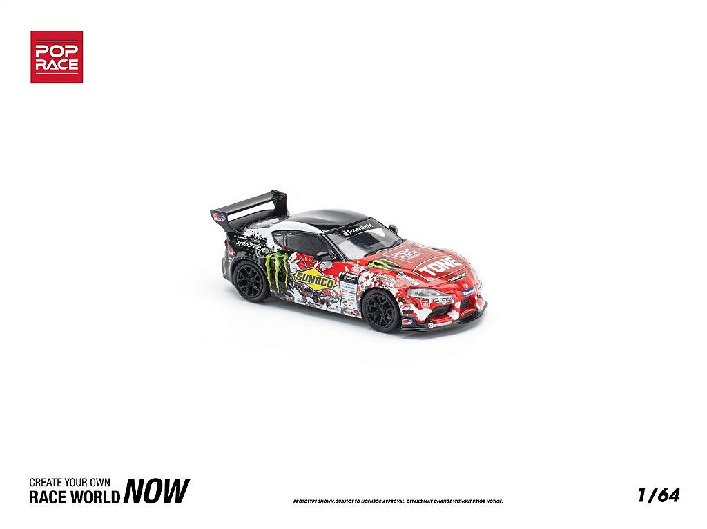 Modellino Pop Race Toyota GR Yaris Pandem Daigo Saito 1/64 - PR640106 - Nuovo In Scatola