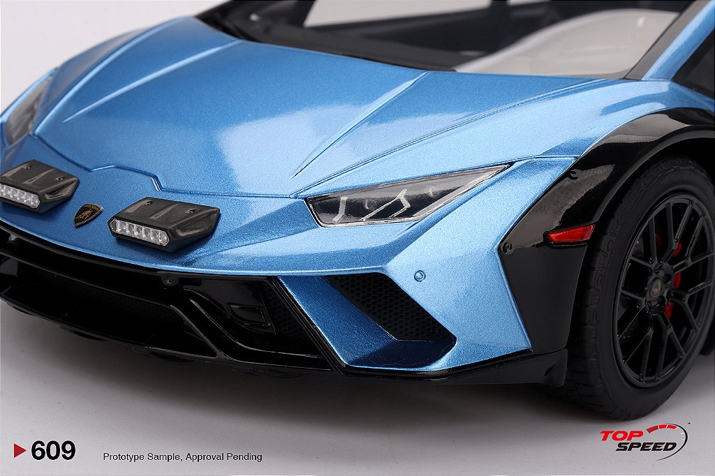 Maquette Résine Topspeed 1/18 Lamborghini Huracán, Bleue, édition Limitée