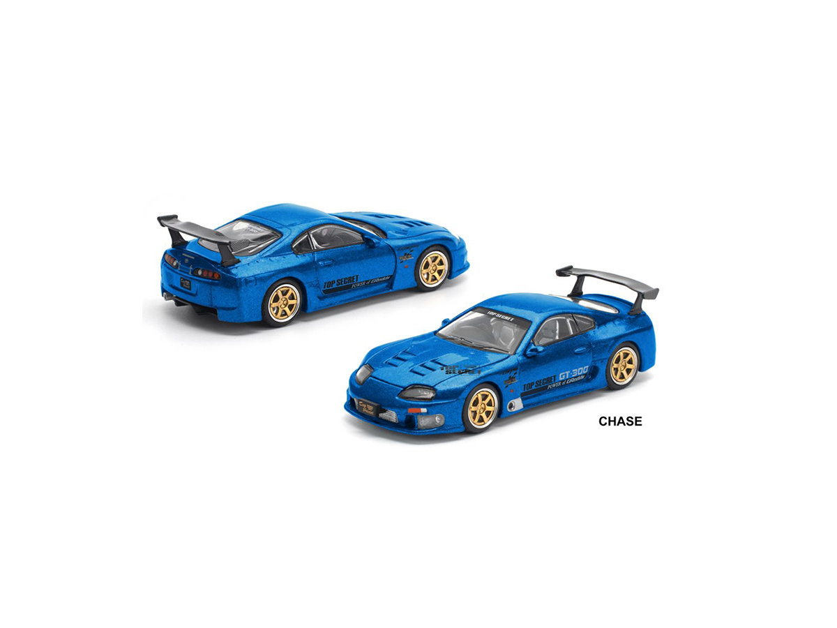 Supra GT300 TOP SECRET ENIGMA 1:64 POP RACE Azul - Atacado de