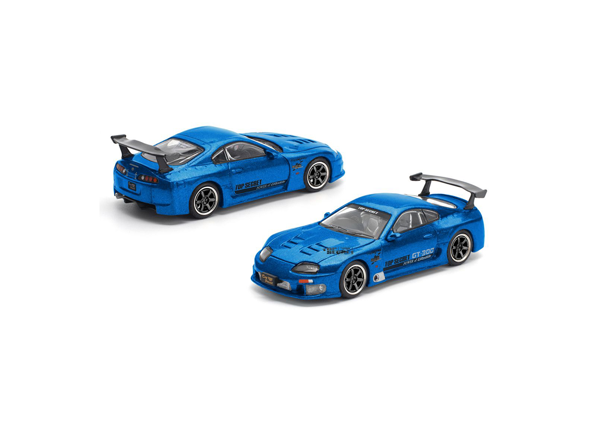Supra GT300 TOP SECRET ENIGMA 1:64 POP RACE Azul - Atacado de