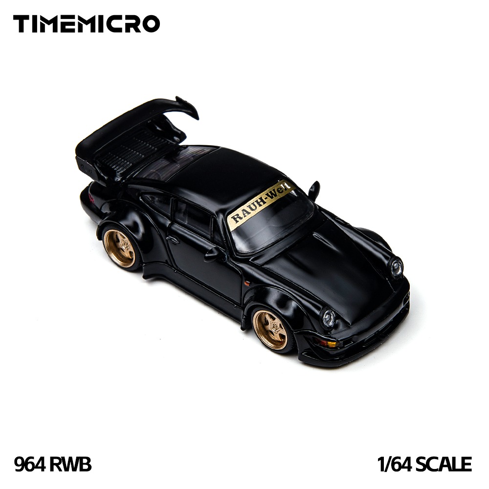PRÉ-ORDER *** RWB 964 1:64 TimeMicro Preto - Atacado de Miniaturas