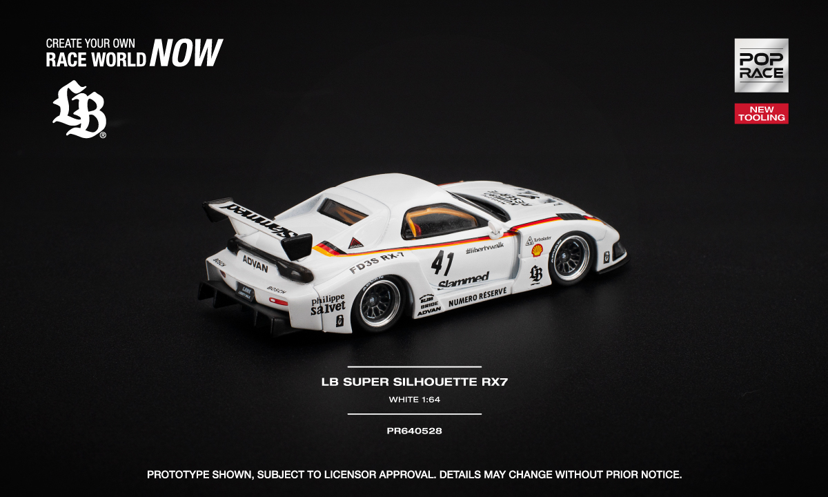 PRÉ-ORDER *** RX7 (FD3S) Liberty Walk Super Silhouette 1:64 POP